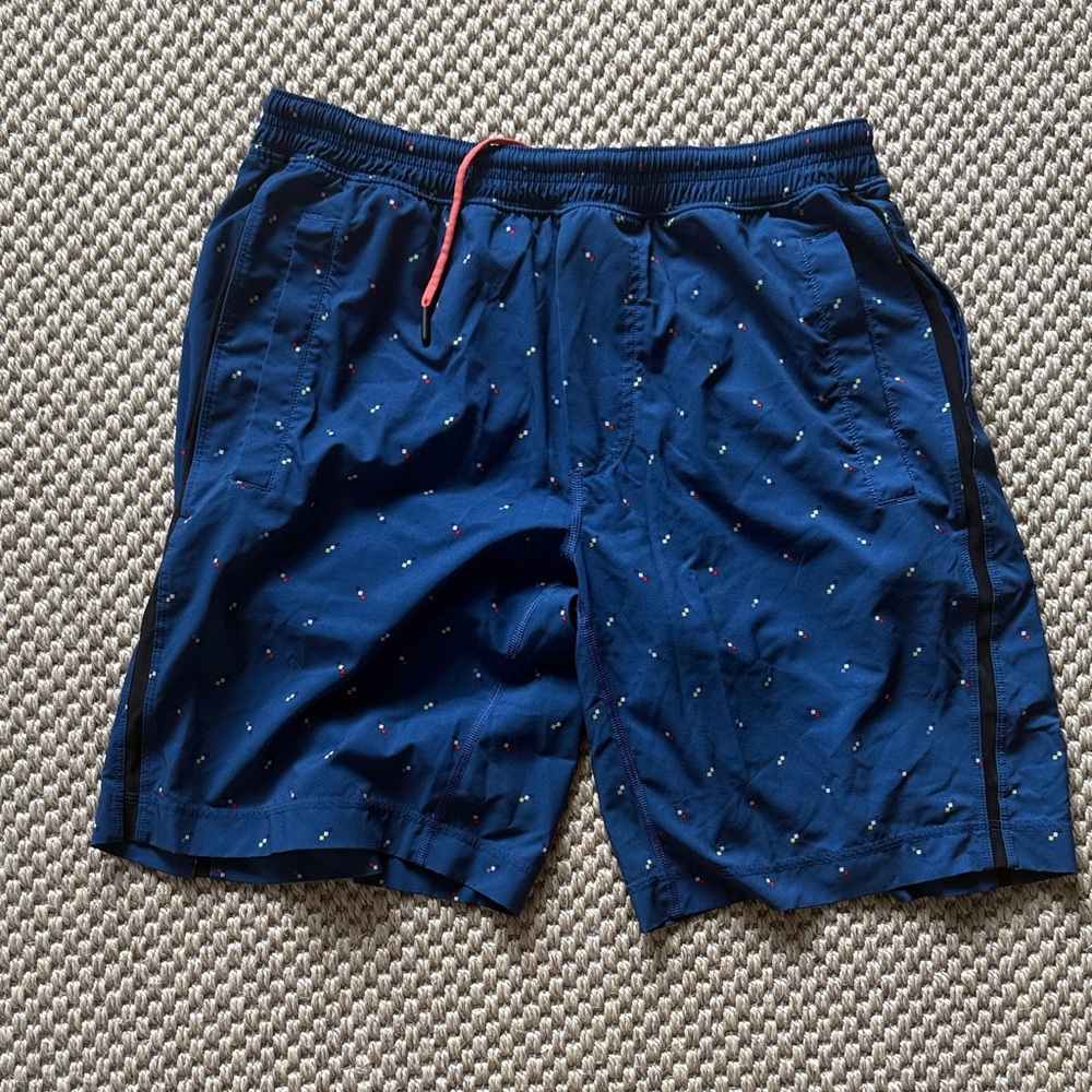 lululemon athletica Men Blue Athletic Shorts